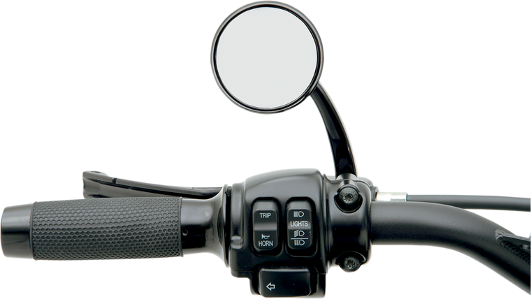 Todd's Cycle - Shooter Mirror - Black - Left - Shooter Mirror - SML-2