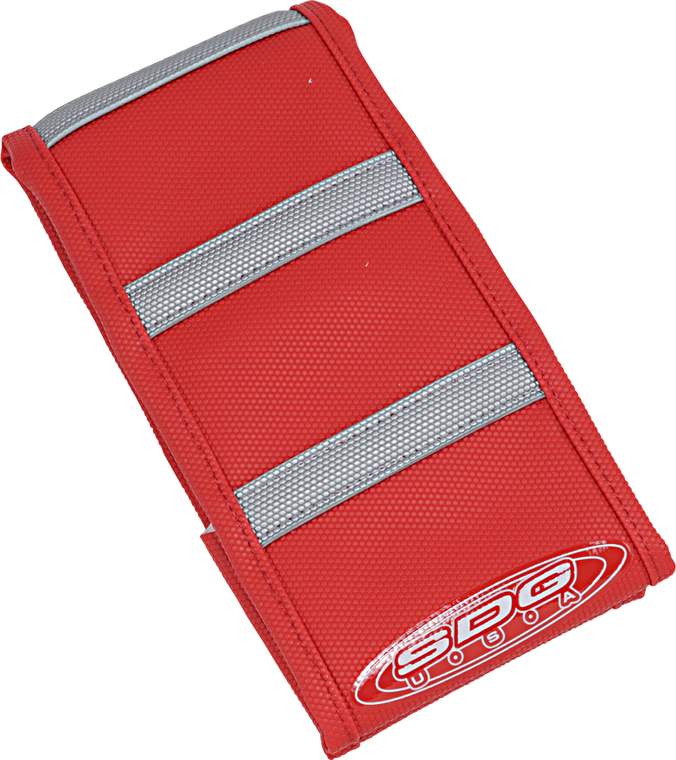Sdg - 6-Ribbed Seat Cover - Grey Ribs/Red Top/Red Sides - 6-Rib Gripper Seat Cover - 95943XRR