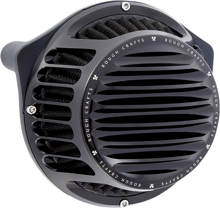 Rough Crafts - Round Air Cleaner - Black - XL - Round Air Cleaner - RC-600-011