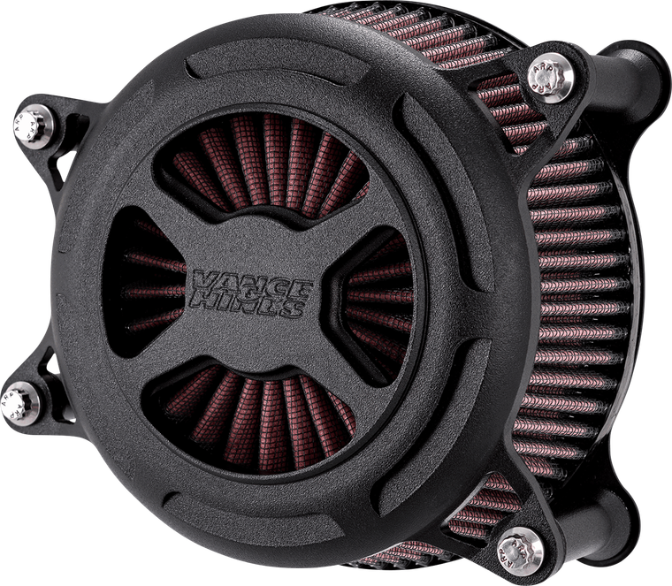 Vance & Hines - VO2 X Air Cleaner - Black Wrinkle - XL - VO2 X Air Cleaner - 42359