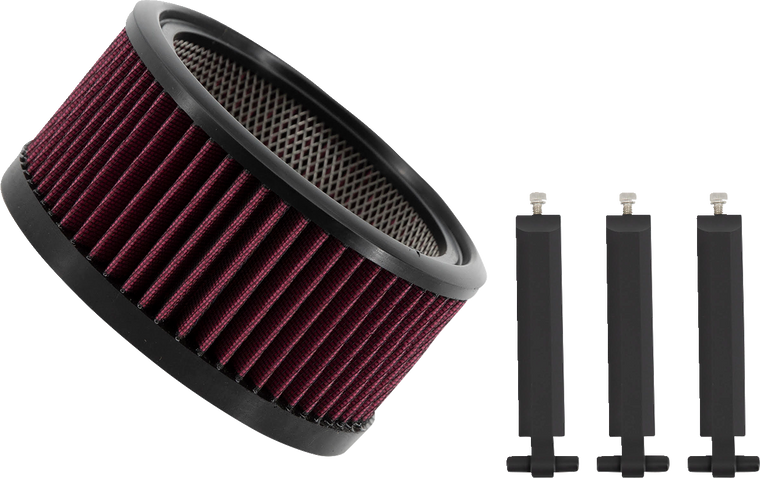 Trask - Air Filter - Big Power Assault - Black - Big Power Filter Kit - TM-1020-BPBK