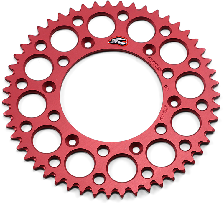 Renthal - Sprocket - Honda - Red - 51 Tooth - Rear Sprocket - 154U-520-51GRRD