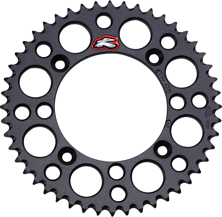 Renthal - Sprocket - Black - 48 Tooth - Rear Sprocket - 121U-428-48GPBK