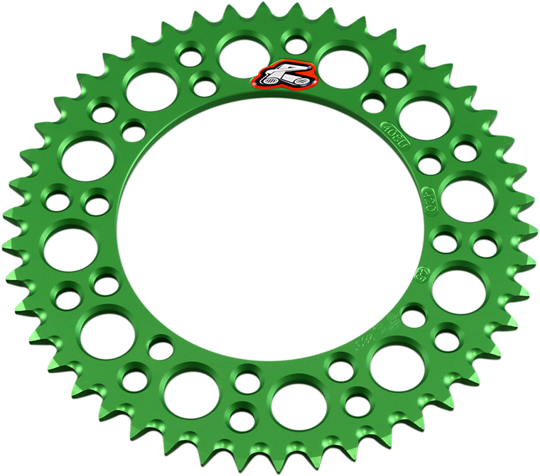 Renthal - Sprocket - Kawasaki - Green - 46 Tooth - Rear Sprocket - 408U-420-46GEGN
