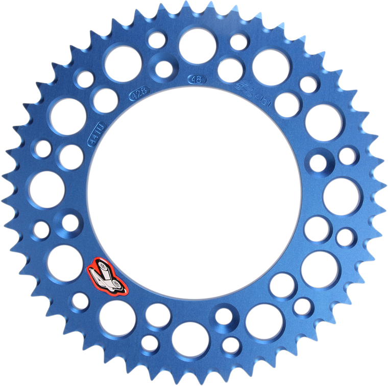Renthal - Sprocket - Blue - 48 Tooth - Rear Sprocket - 441U-428-48GPBU