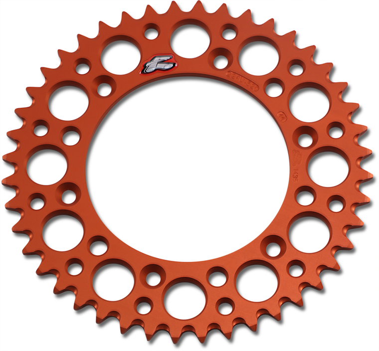 Renthal - Sprocket - Orange - 44 Tooth - Rear Sprocket - 224U-520-44GPOR