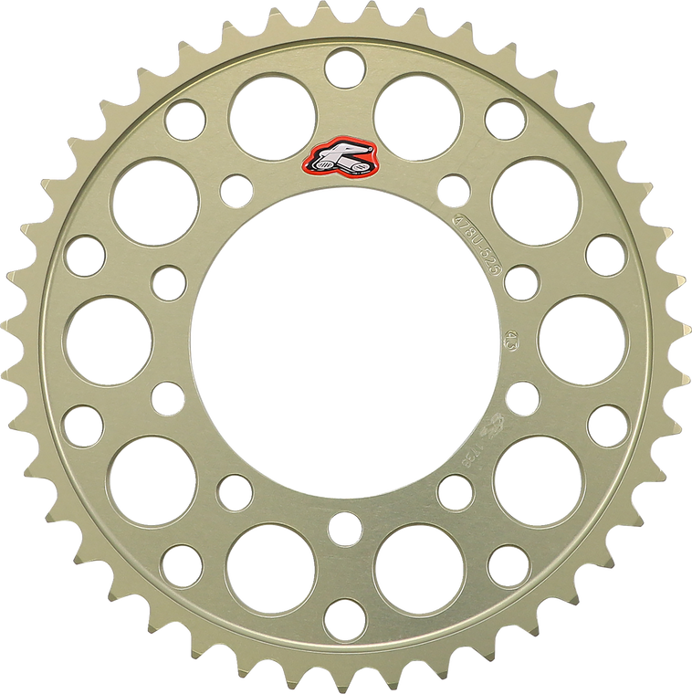 Renthal - Rear Sprocket - 43 Tooth - Ultralight Rear Sprocket - 478U-525-43P-HA