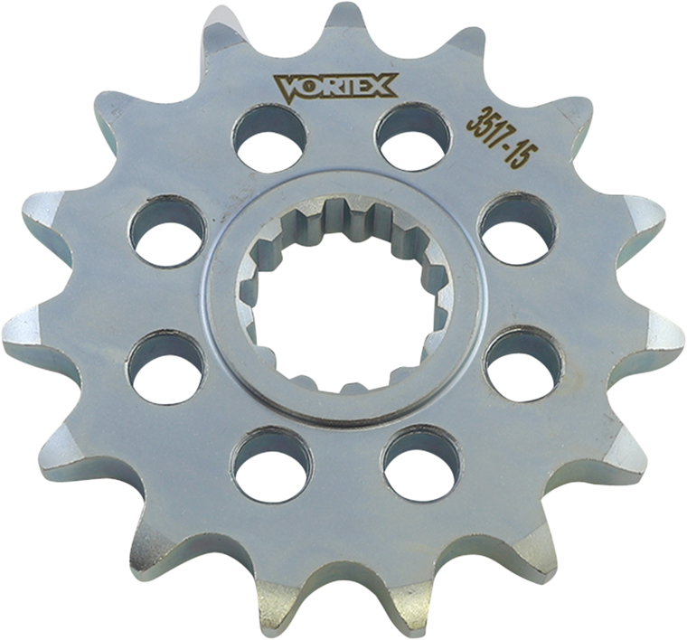 Vortex - Front Sprocket - 15 Tooth - Steel Countershaft Sprocket - 3517-15
