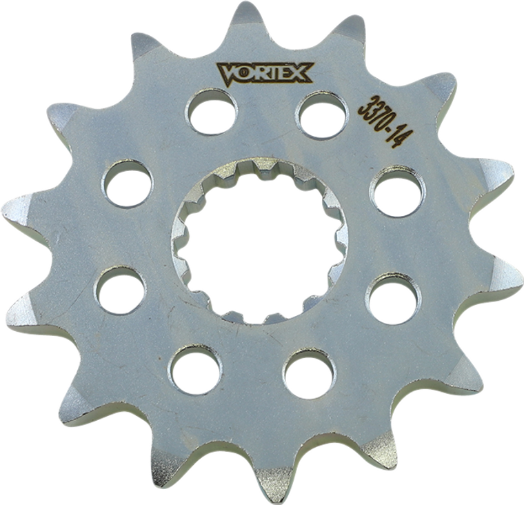 Vortex - Front Sprocket - 14 Tooth - Steel Countershaft Sprocket - 3370-14 Vortex - Front Sprocket - 14 Tooth - Steel Countershaft Sprocket - 3370-14
