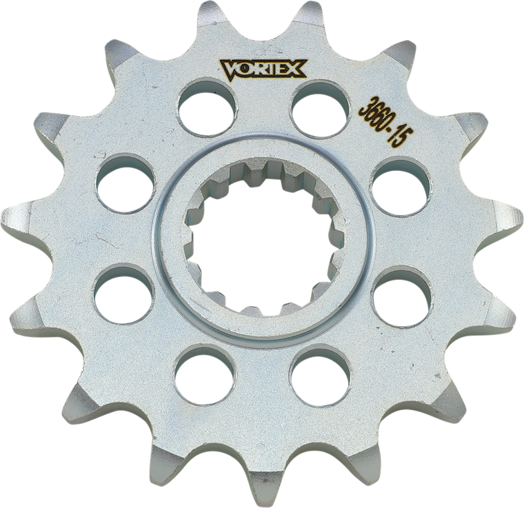 Vortex - Front Sprocket - 15-Tooth - Steel Countershaft Sprocket - 3660-15