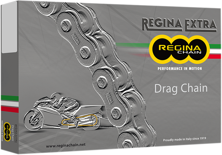 Regina - 530 DR Extra - Drag Racing Chain - 160 Links - 530 DR Extra Drag Racing Chain - 136DR/1002 Regina - 530 DR Extra - Drag Racing Chain - 160 Links - 530 DR Extra Drag Racing Chain - 136DR/1002