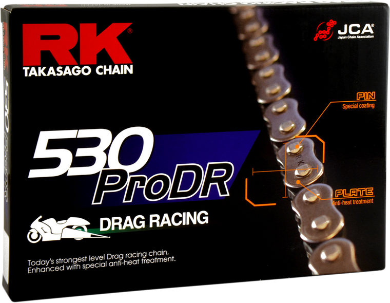 Rk - 530 Pro DR - Drag Racing Chain - 140 Links - 530 Pro DR Drag Racing Chain - 530PRODR-140