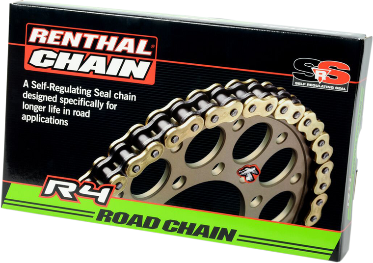 Renthal - 525 R4 SRS - Road Chain - 110 Links - R4 SRS Road Chain - C339 Renthal - 525 R4 SRS - Road Chain - 110 Links - R4 SRS Road Chain - C339
