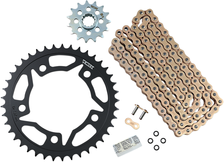 Vortex - Chain Kit - Gold - Honda - CBR 500 - OES Original Equipment Steel Chain Kit - CKG2271