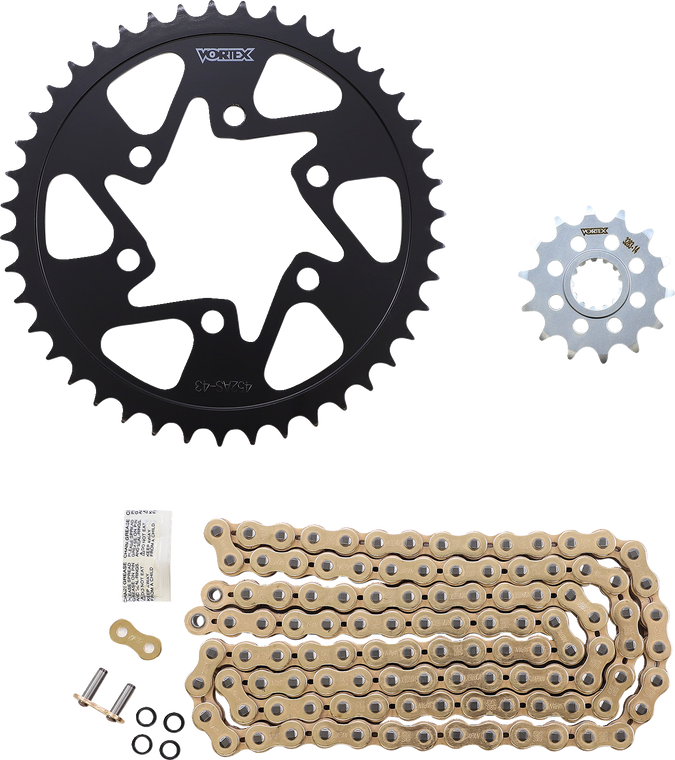 Vortex - Chain Kit - Gold - Chain and Sprocket Kit - CKG4218