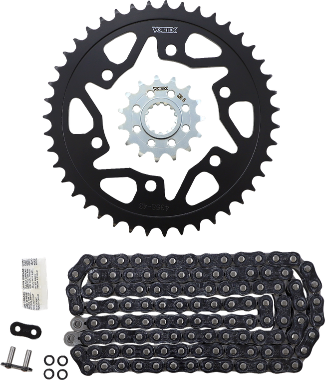 Vortex - Chain Kit - Black - Chain and Sprocket Kit - CK6455