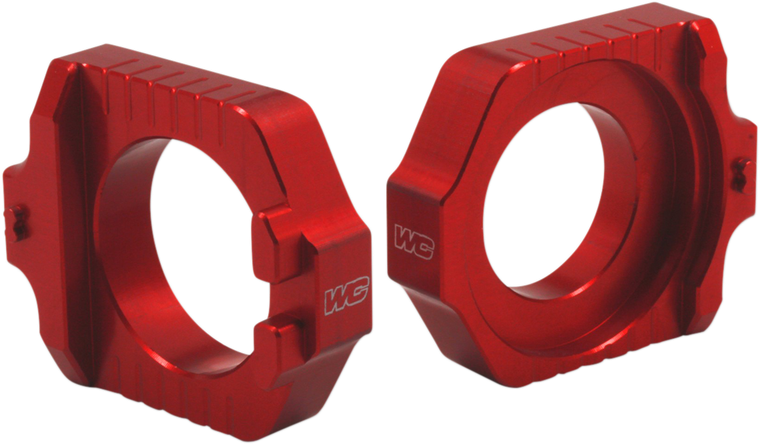 Works Connection - Elite Axle Block Kit - Red - Elite Axle Block Kit - 17-255