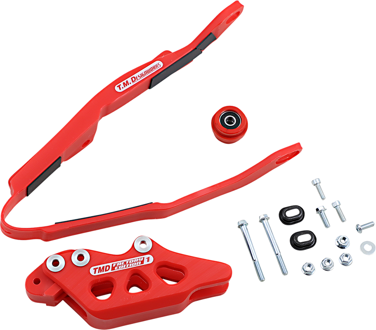Tag Metals - Chain Guide/Slider - Honda - Red - Chain Guide and Slider Kit - HCP-H03-RD