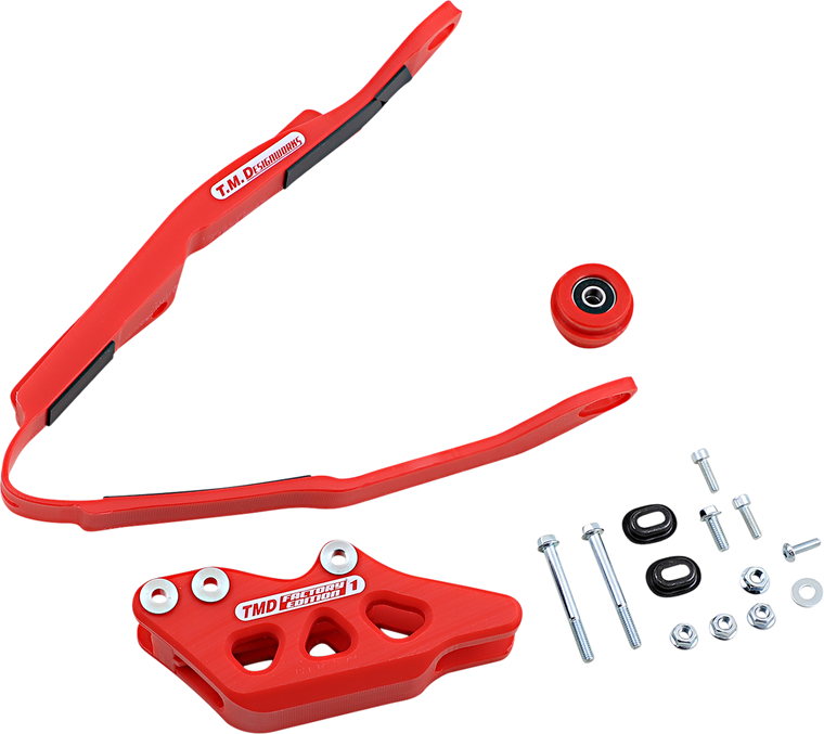 Tag Metals - Chain Guide/Slider - Honda - Red - Chain Guide and Slider Kit - HCP-H06-RD