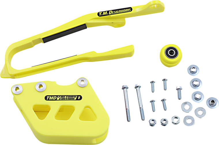 Tag Metals - Chain Guide/Slider - Suzuki - Yellow - Chain Guide and Slider Kit - SCP-OR2-YL