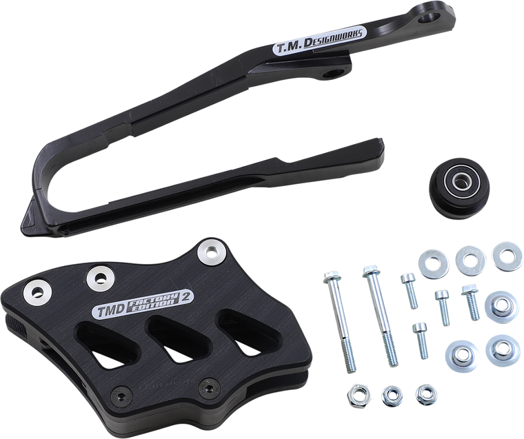 Tag Metals - Chain Guide/Slider - Suzuki - Black - Chain Guide and Slider Kit - SCP-OR4-BK