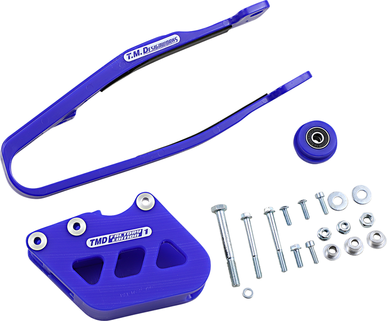 Tag Metals - Chain Guide/Slider - Yamaha - Blue - Chain Guide and Slider Kit - YCP-OR1-BU