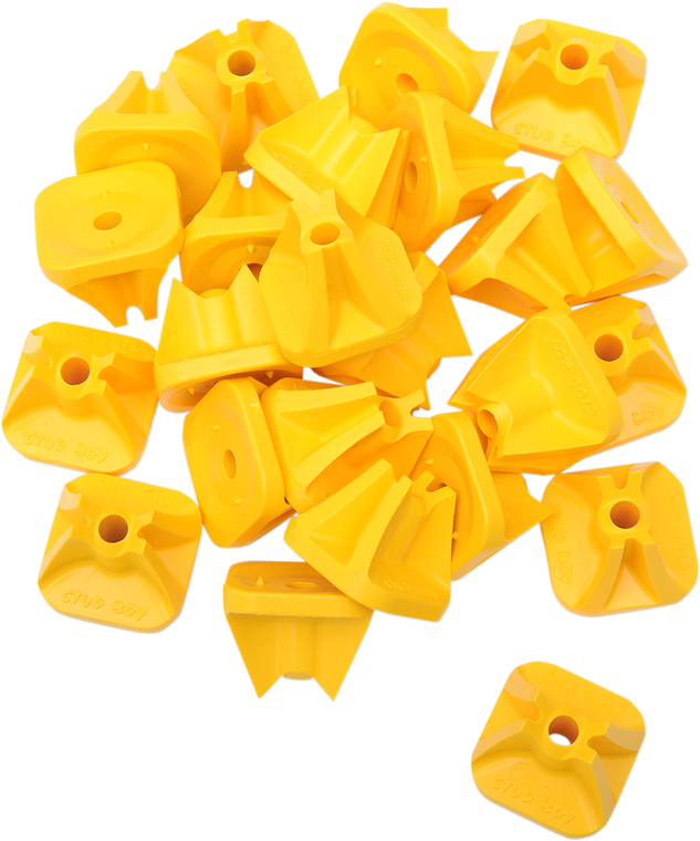 Stud Boy - Single Backer Plates - Yellow - 96 Pack - Pro Series Super Lite Backing Plates - 2513-P3-YEL