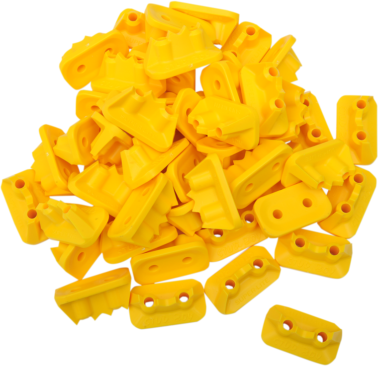 Stud Boy - Double Backer Plates - Yellow - For Single Ply - 48 Pack - Pro Series Super Lite Backing Plates - 2522-P2-YEL