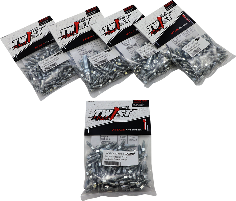 Woody's - Twist Tire Screws - 20 mm - 500 Pack - Twist Tire Screws - WST-0620-500