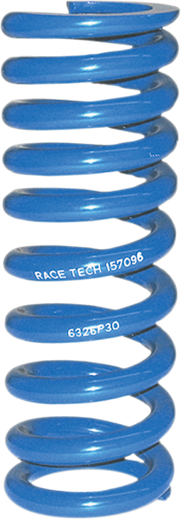 Race Tech - Progressively Wound Shock Spring - Blue - P30 - Spring Rate 532 lbs/in - Progressively Wound Shock Spring - SRSP 6326P30