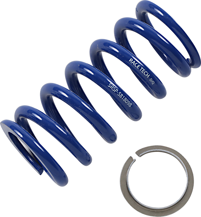 Race Tech - Rear Spring - Blue - Sport Series - Spring Rate 548.78 lbs/in - Front/Rear Shock Springs - SRSP 5818098