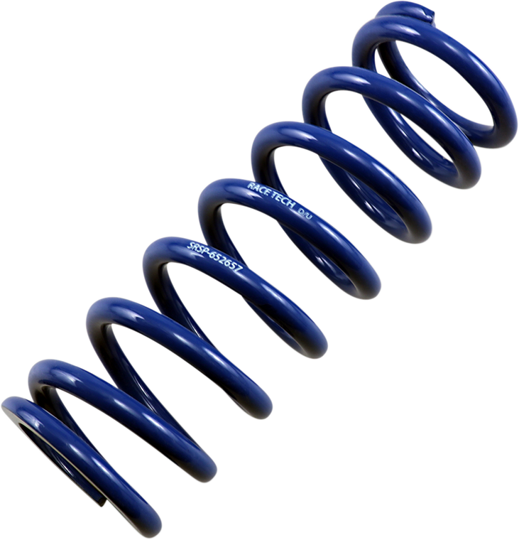 Race Tech - Rear Spring - Blue - Race Series - Spring Rate 319.19 lbs/in - Front/Rear Shock Springs - SRSP 652657