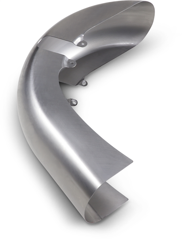 Russ Wernimont Designs - Flat Back Dresser Front Fender - 8" x 18" - 30° - FL - Flat Back Dresser Front Fender - RWD-50260