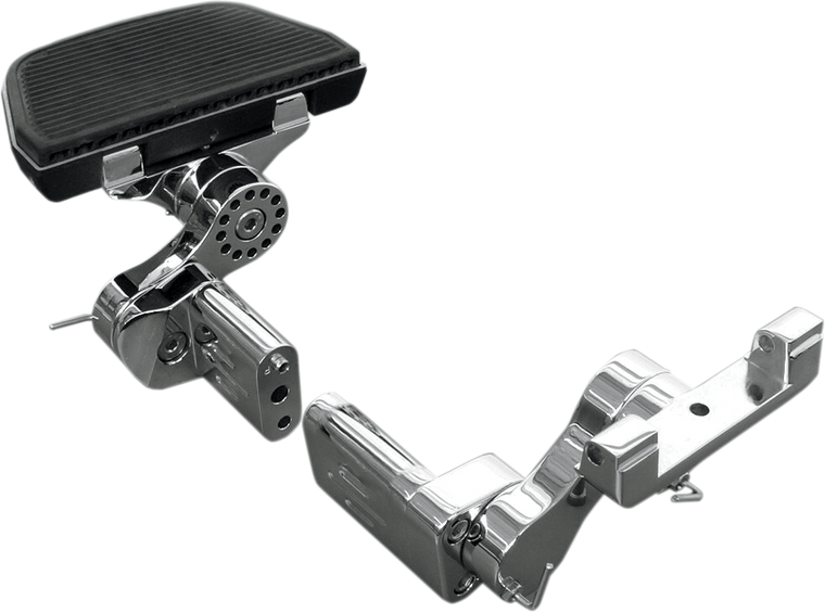 Rivco - Passenger Floorboard Mounts - Chrome - Adjustable Passenger Floorboard Mounts - HDPBLA