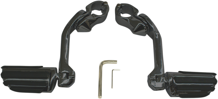 Rivco - Highway Peg Mount - Black - Highway Pegs With Mounting Arms - MV120MB