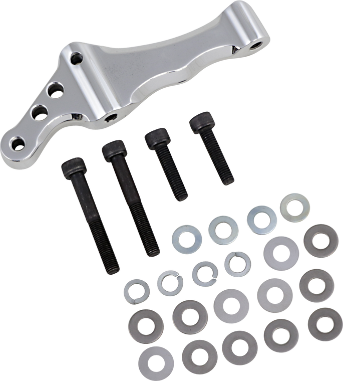 Speed Merchant - Caliper Mount - 13" - Left - Polished - Radial Front Brake Caliper Mounts - SM-HDRBM13LP