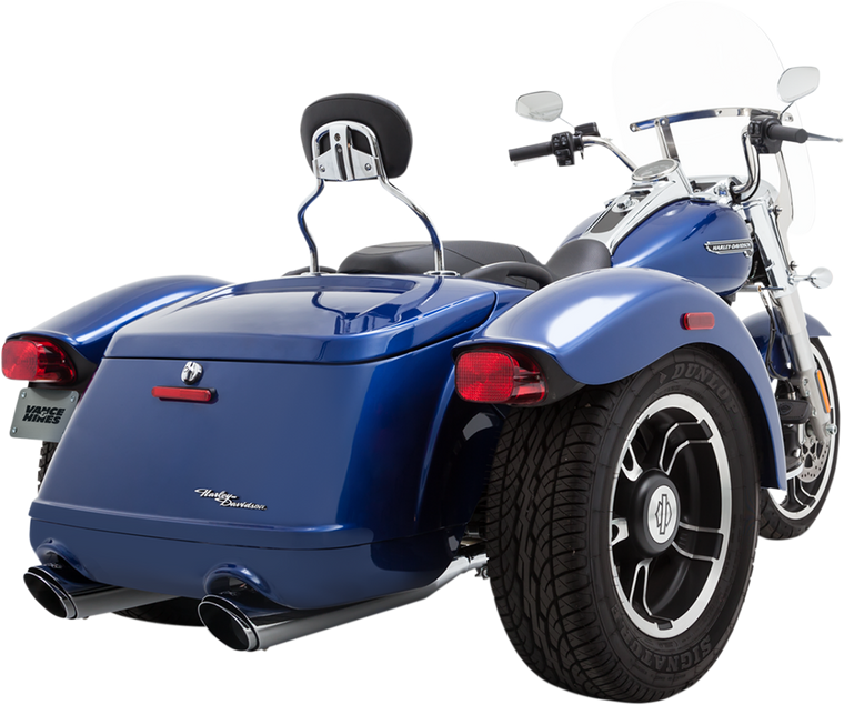 Vance & Hines - Chrome Mufflers - Freewheeler - Twin Slash Slip-On Mufflers - 16798