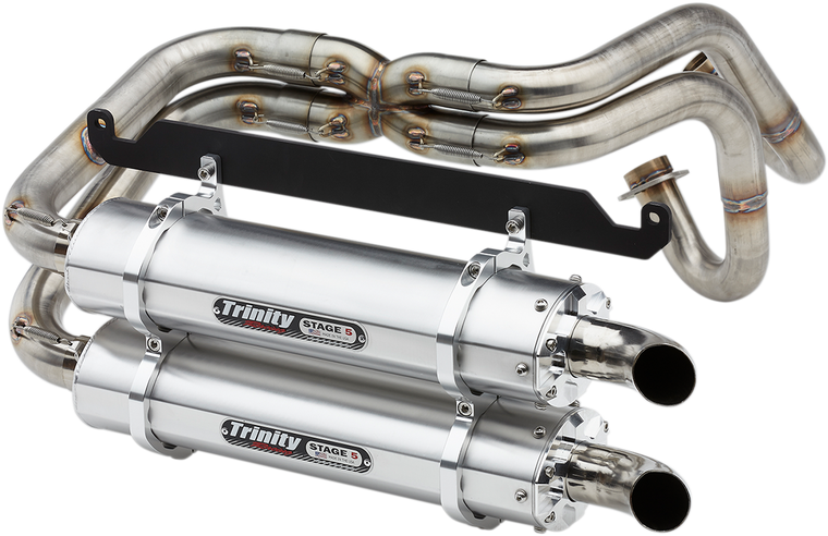 Trinity Racing - Dual Exhaust - Brushed - Talon - Stage 5 Exhaust System - TR-4170D