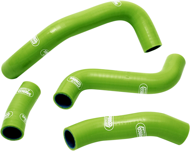 Samco Sport - Radiator Hose Kit - Green - Kawasaki - Radiator Hose Kit  Standard - KAW17-GN