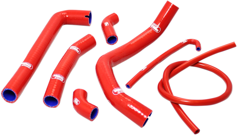 Samco Sport - Radiator Hose Kit - Red - Ducati - Radiator Hose Kit  Standard - DUC23-RD