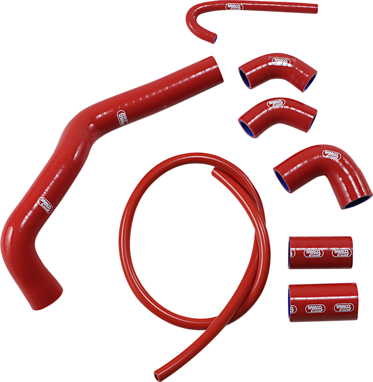 Samco Sport - Radiator Hose Kit - Red - Ducati - Radiator Hose Kit  Standard - DUC-32RD