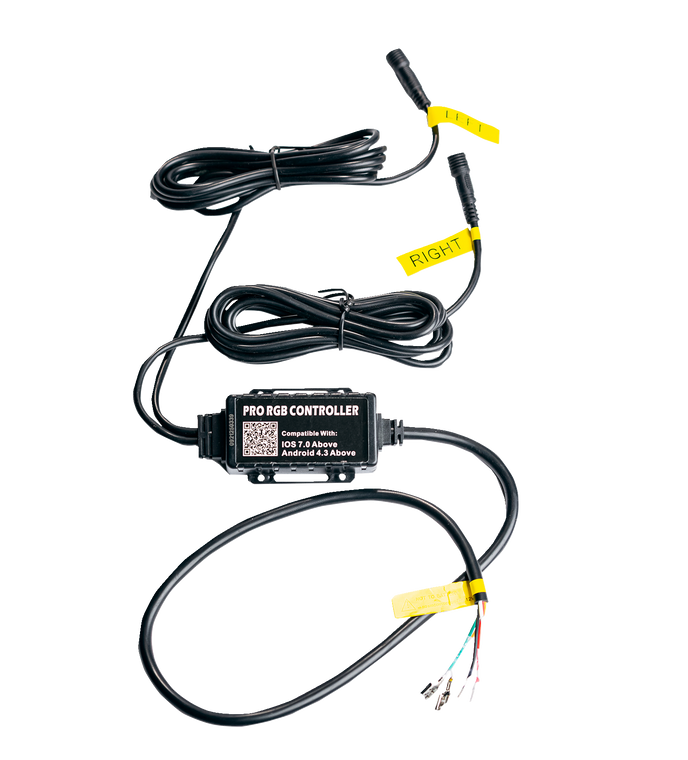 Whipitlightrods - Light Rod Harness - Bluetooth - Pair - Bluetooth RGB Harness - 45-400