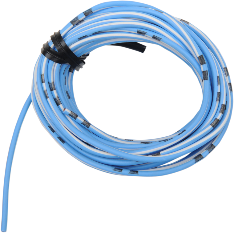 Shindy - 14A Wire - 13' - Sky Blue/White - Colored Wiring - 16-690 Shindy - 14A Wire - 13' - Sky Blue/White - Colored Wiring - 16-690