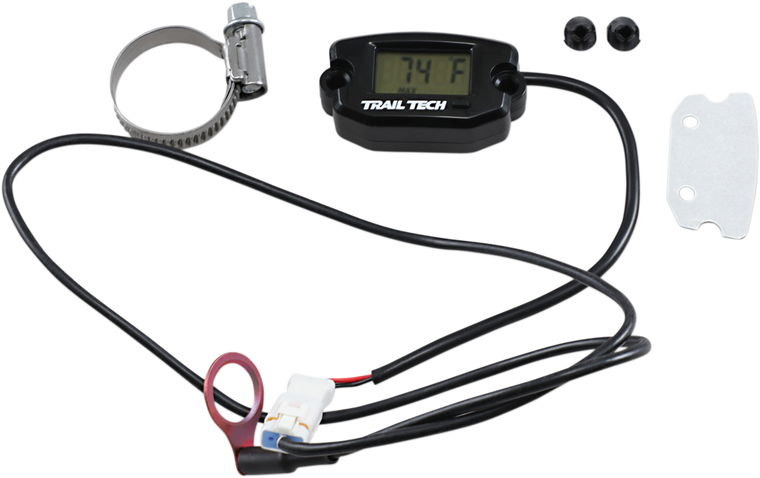 Trail Tech - Universal Temperature Meter - Surface Mount - Black - 14 mm - Temperature Meter - 742-ET3