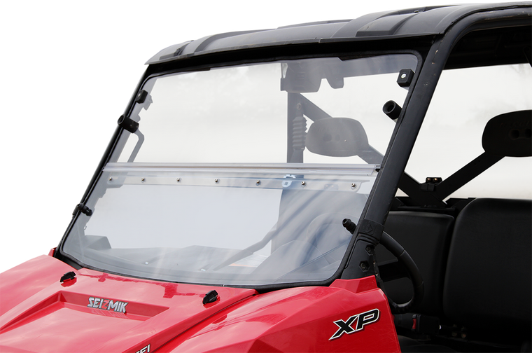 Seizmik - Folding Windshield - Hard Coated Polycarbonate - Versa-Fold Windshield - 25003