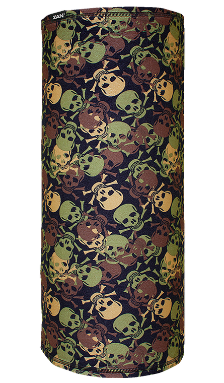 Zan Headgear - Motley Tube Sportflex Neck Tube - Skull Camo - Motley Tube SportFlex Neck Tube - TL418