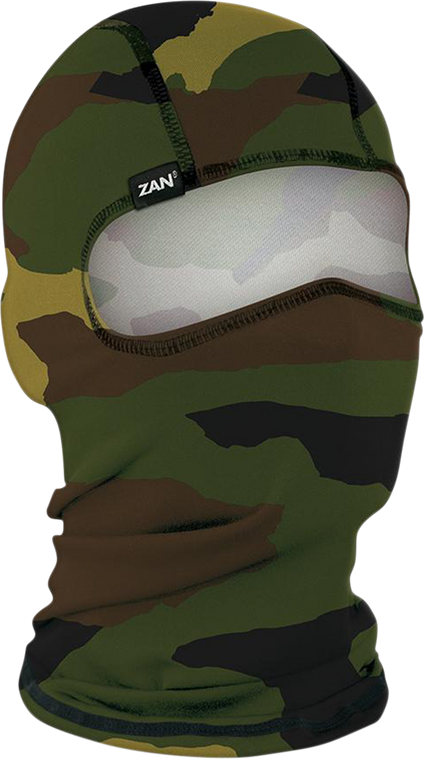 Zan Headgear - Balaclava - Wood Camo - Poly Balaclava - WBP118 Zan Headgear - Balaclava - Wood Camo - Poly Balaclava - WBP118