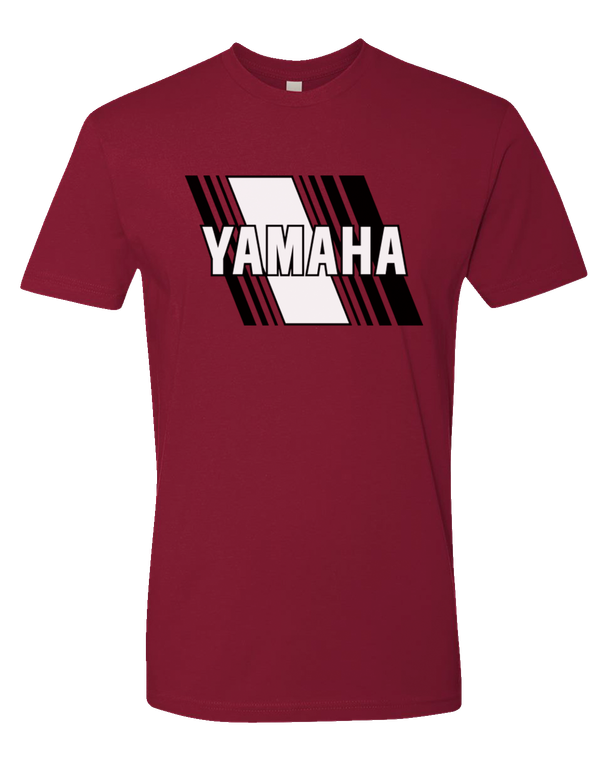 Yamaha Apparel - Yamaha Heritage Diagonal T-Shirt - Red - Large - Yamaha Heritage T-Shirt - NP21S-M3118-L