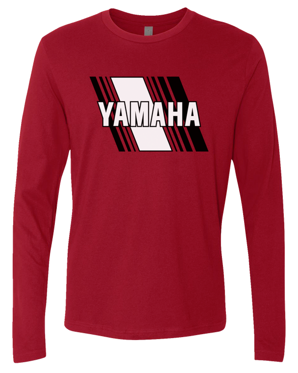 Yamaha Apparel - Yamaha Heritage Diagonal Long-Sleeve T-Shirt - Red - Medium - Yamaha Heritage Diagonal Long-Sleeve T-Shirt - NP21S-M3119-M Yamaha Apparel - Yamaha Heritage Diagonal Long-Sleeve T-Shirt - Red - Medium - Yamaha Heritage Diagonal Long-Sleeve T-Shirt - NP21S-M3119-M