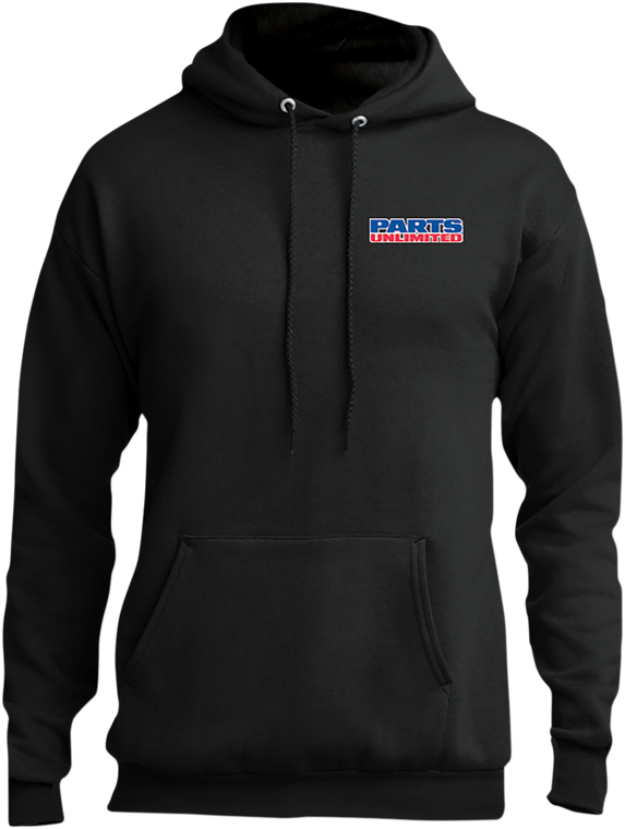 Throttle Threads - Parts Unlimited Hoodie - Black - Medium - Parts Unlimited Hoodie - PSU36PC78HBKMD